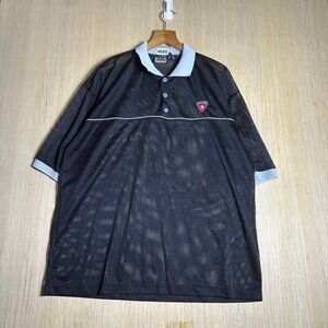 Vintage PJ Mark Polo Shirt Mens XL Black Short Sleeve Collared Pamark 90S